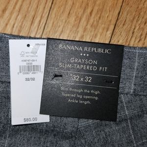 Brand New slim Grayson pants 32x32